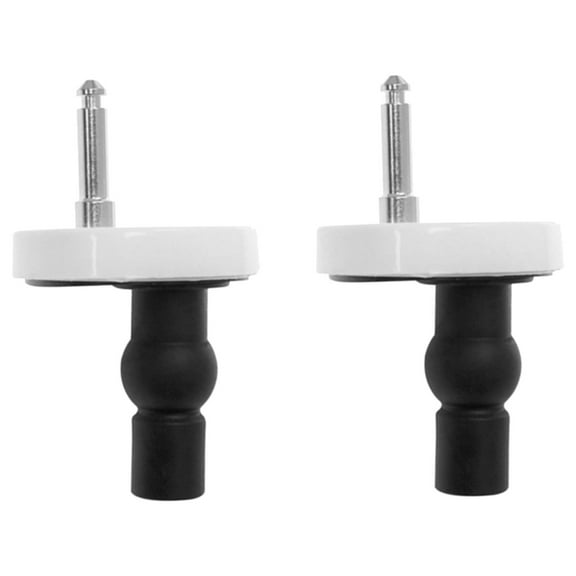 2PCS Universal Toilet Seat Hinges Fixings Quick Releases Top Replacement Set for Blind Holes Sturdy Plastic Materials