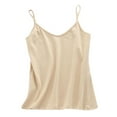 thumbnail image 2 of DYTTDG Women's Fashion Plus Size Solid Color Cotton Camisole V-Neck Sleeveless T-Shirt Comfortable Casual Sleeveless Tops Tank Tops for Women under 10, 2 of 5