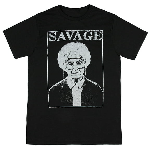 The Golden Girls Sophia Is Savage Distressed Graphic Men's Black T-Shirt