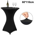 thumbnail image 1 of Cóctel redondo de spandex cubierta de mesa de cuatro vías ajustada, tela de mesa elástica para fiestas al aire libre Dj Tradeshow banquet boda brand modelStyleType, 1 of 2