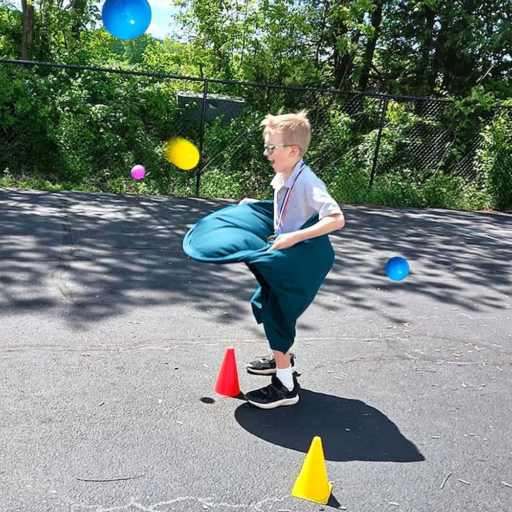 Granny Pants Yard Game: Granny Pants Outdoor Game for Adults Kids, 2Pcs Super Gaint Pants Challenge Games with 8 Bouncy Balls & 2 Pumps, The Ultimate Backyard Party Family Reunion Field Day Games