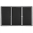 thumbnail image 2 of Ghent Manufacturing OVG5-F95 48 x 72 in. 3-Door Ovation Black Fabric Bulletin Board with Gray Frame, 2 of 2