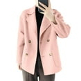 thumbnail image 5 of Sakmal Women Barn Jacket Peacoat Plus Size Pink Jacket Women Fall Clothes M, 5 of 7