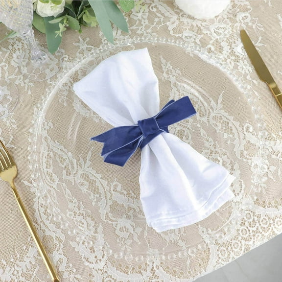 Efavormart 10 Yards | Navy Blue 1" Velvet Single Faced Ribbon Spool, DIY Craft Supplies, Velvet & Nylon Ribbon Roll