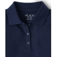 thumbnail image 2 of Polo The Children's Place para niñas, azul marino, 3 unidades, talla XXL, 2 of 2