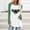 A07, variant on Plus Size Women's St. Patrick's Day Themed Printed Pullover Raglan Sleeve Round Neck Shirt