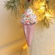 thumbnail image 3 of Adornos de helado para árbol de Navidad, dulces postres, adornos colgantes, adornos para árbol de Navidad, adornos colgantes decorativos, decoración navideña para el hogar, base de madera,, 3 of 8