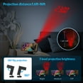 thumbnail image 6 of Digital Clock, AMIR 180° Projection Alarm Clock 7.8'' LED Mirror Display Snooze Function Digital Alarm Clock for Bedroom Kids Elderly Home Office, 6 of 10