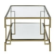 thumbnail image 3 of Furniture of America Anaheim Metal 1-Shelf Coffee Table in Gold Champagne, 3 of 7