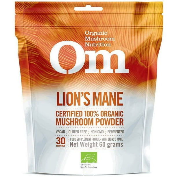 Om Mushroom Lion's Mane Mushroom Superfood Powder 60 Gm