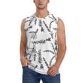 thumbnail image 2 of Fotbe Men's Lavender Flowers Print Men's Sleeveless Muscle Tank Tops Casual T-Shirts for Gym Workout Beach-XX-Large, 2 of 8