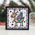 thumbnail image 3 of Woodware Clear Singles Rudolph Pressies 4 in x 6 in Stamp, 3 of 6