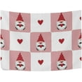 thumbnail image 3 of Coolnut Valentine's Day Gnome Tapestry Washable Polyester Art Wall Hanging Blanket for Living Room Bedroom Dorm Party, 60 x 40 Inch Home Decor Gifts, 3 of 7