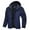 Dark Blue, variant on Mens Winter Coats Long Sleeve Warm Climb Jacket Color Matching Ski Hooded Windproof Pockets Multifunctional Couple Jacket Classic Tops Black M