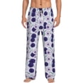 thumbnail image 2 of Kdxio Daisies Flowers Print Men's Sleep Pajama Pant Lounge Pants with Pockets, 2 of 8