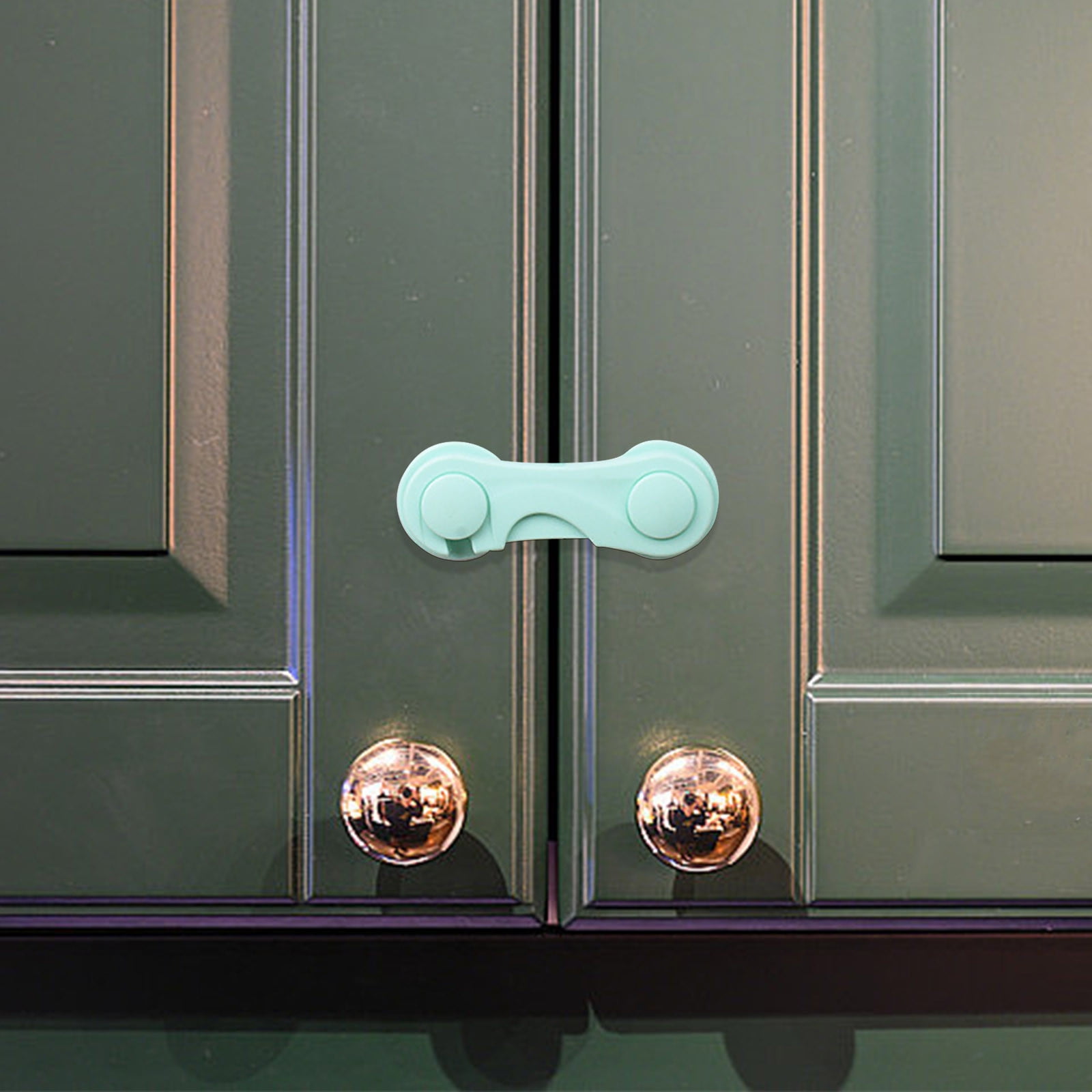 Bronze - Serrure De Porte De Réfrigérateur Adhésive Forte, 8 Pièces, Verrouillage De Porte De