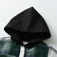 thumbnail image 4 of Elainilye Fashion Kids Toddler Jacket Flannel Shirt Plaid Long Sleeve Shacket Baby Boys Girls Fall Shirt Coat Outerwear,Black, 4 of 4