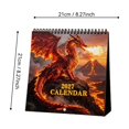 thumbnail image 2 of Zznnkj 2027 Wall Calendar 12-Month Hanging Monthly Planner From January 2027 to December 2027 Fantasy Dragon Art Calendar for Home Office Wall Decor, 2 of 6