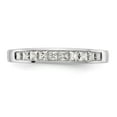 thumbnail image 4 of Solid 14K White Gold Diamond Wedding Band Ring Size 6 (.45 cttw.), 4 of 8
