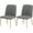 C-dark Grey, variant on Curved  Chair Covers for Dining Room, Mid Century Modern Chair Slipcovers, Semi Circle  Chair Seat Protector for Kitchen Living Room (2PCS, C-Dark Grey)