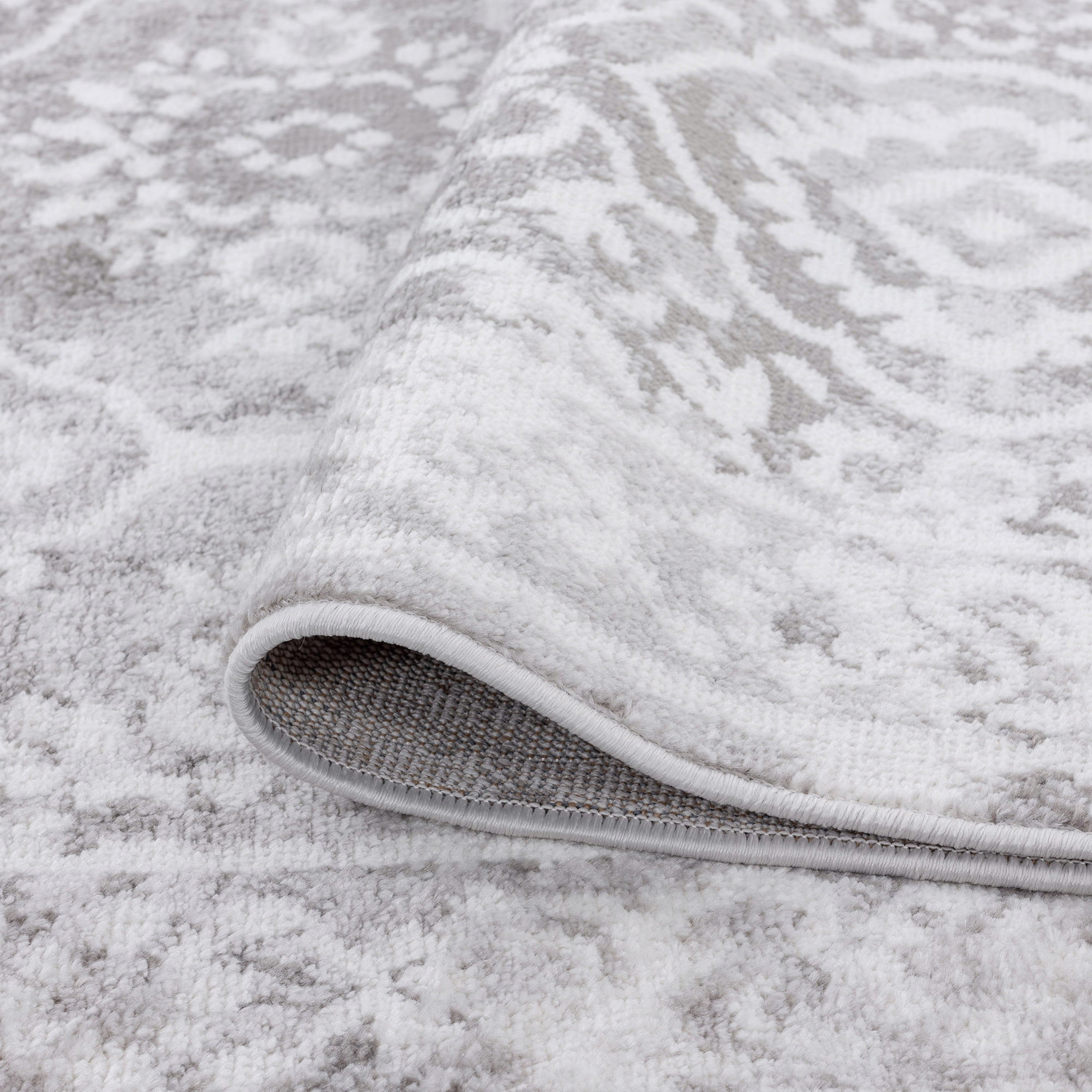 Bliss Rugs Persian Traditional Area Rug, Floral Indoor Rugs for Living Room, Dining Room, Bedroom | Gray, 5' x 7' (5'3''x7'3'')