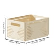 thumbnail image 3 of Collapsible Storage Basket Plastic Storage Bin Organizer for Kitchen Cabinets Countertops 11X8X6 in, 3 of 6