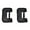 BLACK, variant on PIT66 2Pcs Car Safety Seat Belt Buckle Clip Protector Trim Silicone Cover Universal Red