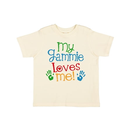 

Inktastic Gammie Loves Me Grandkids Gift Toddler Boy or Toddler Girl T-Shirt