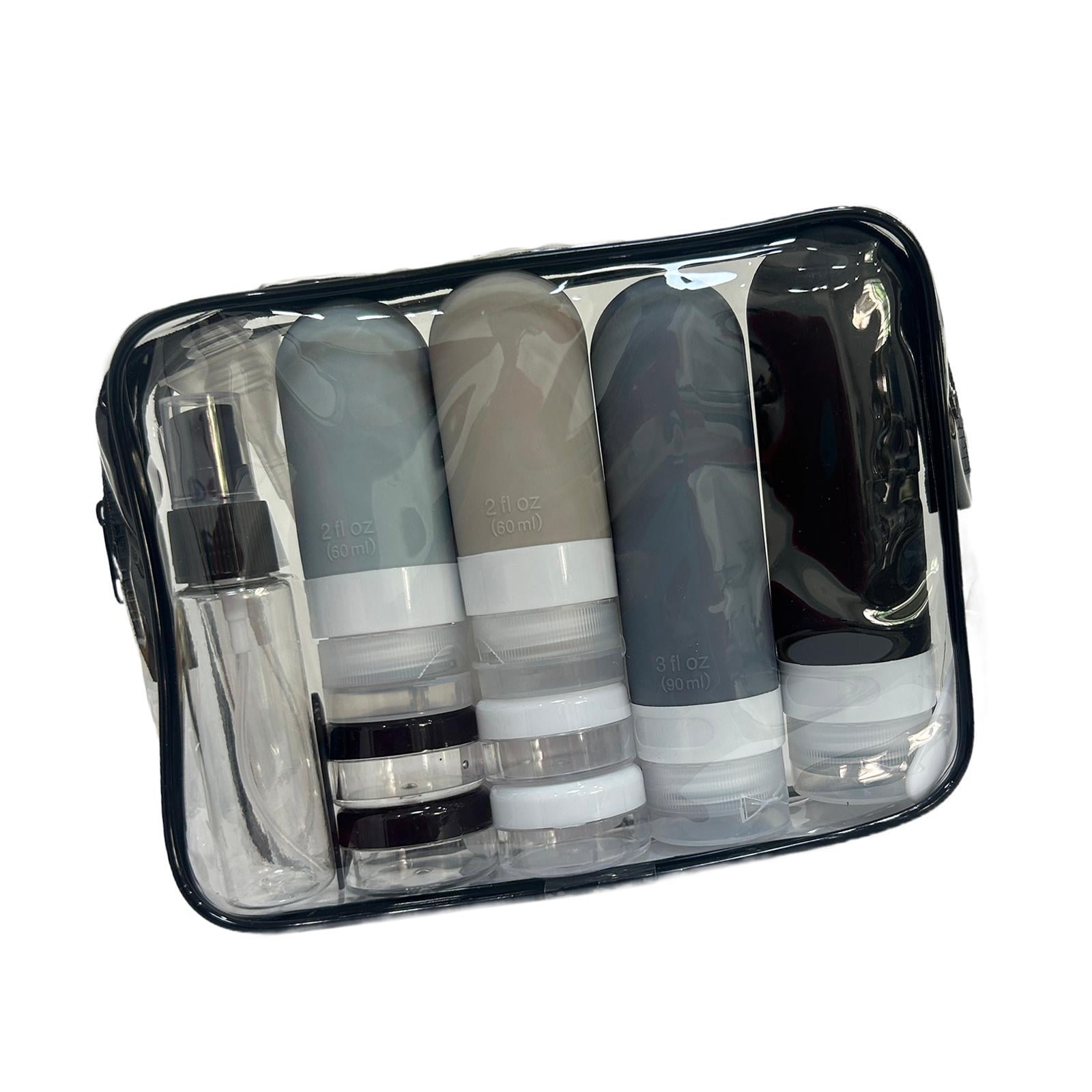 Bothyi 16 Pieces Travel Bottles for Toiletries Containers for Body Lotion Eye Cream Black