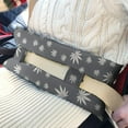 thumbnail image 3 of Hemp Leaf Seat Belt Cushion for Recovery Natural Boho Weed Aesthetic, Comfortable Chemo Port & Hysterectomy Pillow, 3 of 7