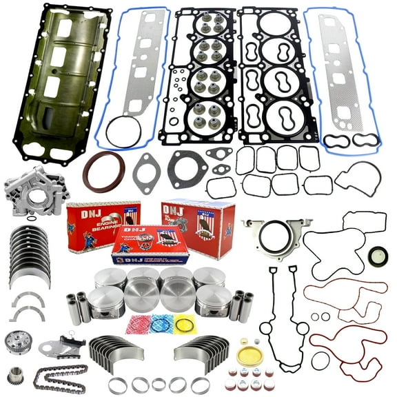 DNJ EK1160M Master Engine Rebuild Kit Fits Cars & Trucks 2003-2006 Dodge Durango Ram 3500 5.7L OHV V8 16V 345cid VIN 2 VIN D