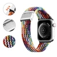 thumbnail image 3 of Correa de reloj compatible con Apple Watch, hebilla ajustable, correa trenzada elástica para 42/44/45 mm, 2 piezas Zhivalor CPB-SSW1485-2, 3 of 5