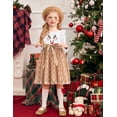 thumbnail image 3 of Arshiner Toddler Tutu Dress Little Girls Long Sleeve Casual Tulle Kids Fall Winter Outfits with Ribbon, 3 of 6