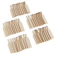 thumbnail image 1 of Paquete de 3 etiquetas de regalo de madera Soledad para botellas de vino 50 piezas, 1 of 9