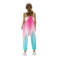 thumbnail image 5 of FAIWAD Girls Adjustable Strap Romper Kids Sleeveless Color Block Jumpsuits with Pockets Cute Loose Casual Overalls for 5-14Y, 5 of 8
