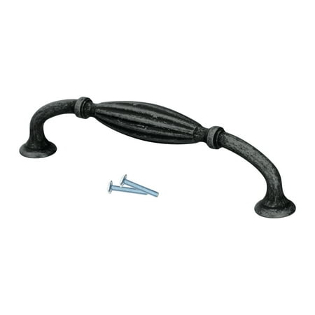Drill Center Antique Iron - Carved Melon Style 5-1/32
