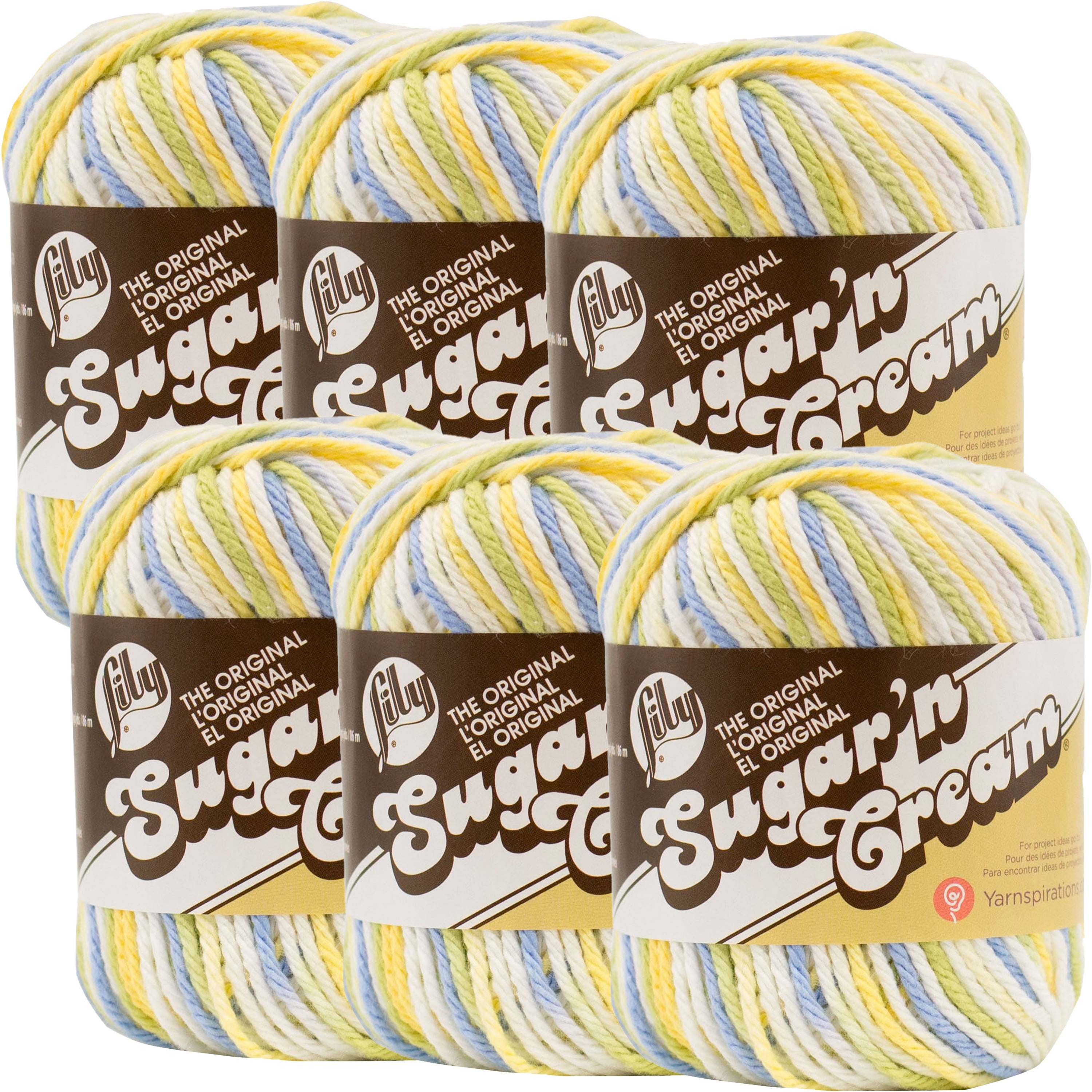 Lily Sugar'n Cream Yarn OmbresCool Breeze, Multipack Of 6
