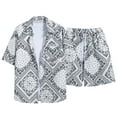 thumbnail image 1 of Mens Camisas de Manga Larga Casual Elegante Cuadrado Girar Hacia Abajo Cuello Botón Blusa, Verano de Spandex, 1 of 8