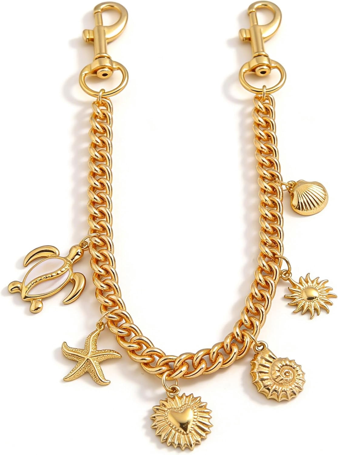 チャーム v.rina.jk Victoria's Backpack Charm Wild Rose Faux Leather with Gold Tone