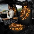 thumbnail image 3 of Xoenoiee Horse Sunflower Print 5 Pcs Car Seat Covers Auto Accessories Full Set for Women Men Leather Automotive Front Seat Protector Safety Shoulder Pad Car Armrest Cover, 3 of 7