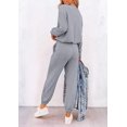 thumbnail image 3 of Conjunto Deportivo PRETTYGARDEN Mujer Estampado Gris 2XL, 3 of 5
