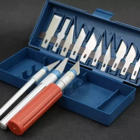 13Pc Hobby Razor Knife Set W/Blades W/Case (Exacto Blades Fits Knife) Kit Tool