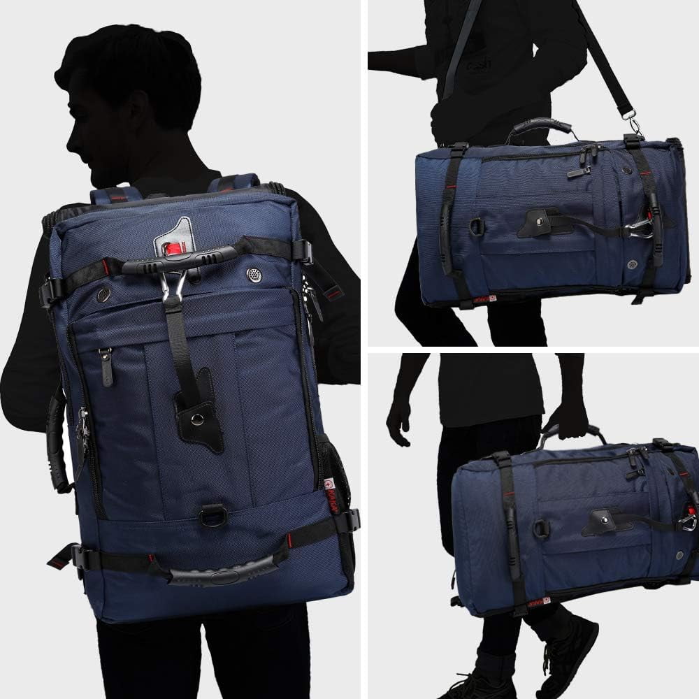 KAKA Travel Backpack, Carry On Backpack Durable Convertible Duffle Bag Fit for 15.6 Inch Laptop for Men and Women(Medium 35L)