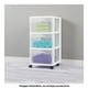 thumbnail image 3 of Cajonera Sterilite Grande con 3 Cajones con Ruedas Blanca, 3 of 4