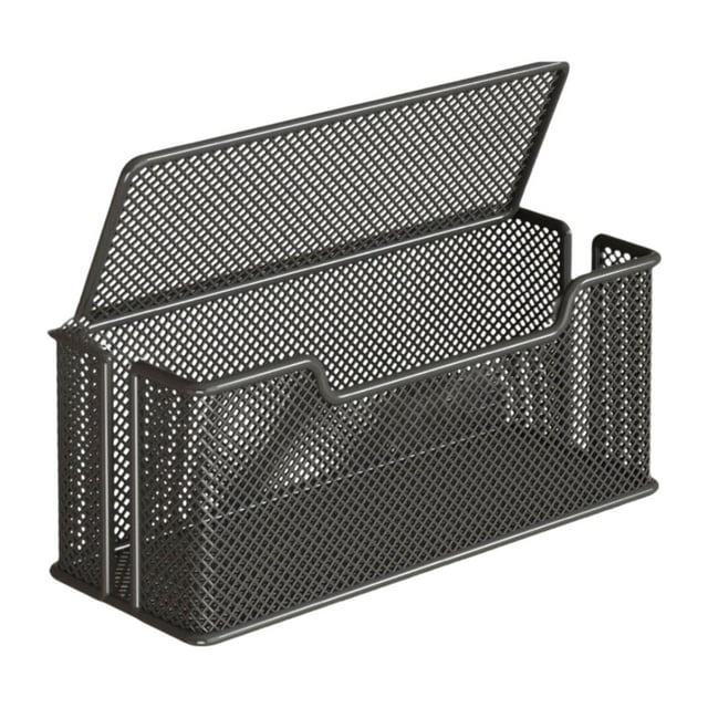Caja organizadora de cables, ahorra espacio, portátil, hecha a mano, reutilizable, para guardar cables. Negro