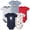 Baseball Biggest Fan, variant on Hudson Baby Infant Boys Cotton Bodysuits 5-Pack, Nautical Anchor, Preemie