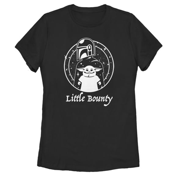 Women's Star Wars: The Mandalorian The Child Mando Little Bounty Graphic Tee Black Small