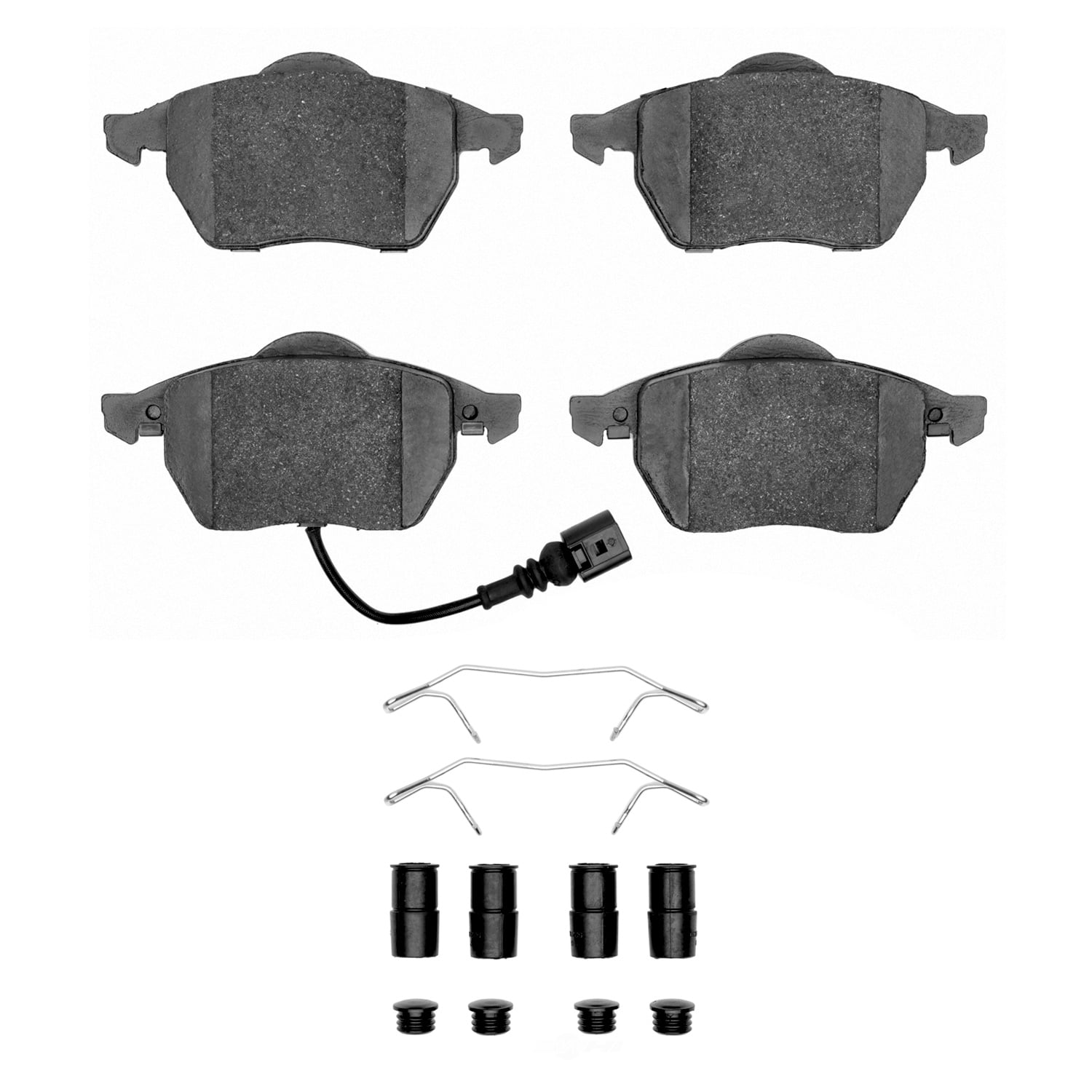 Dynamic Friction Company 1600-0687-11 DFC EURO 5000 Ceramic Brake Pads and Hardware Kit
