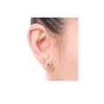 thumbnail image 3 of Aretes Perla Cultivada Púrpura Suave Natural  Plata .925, 3 of 5