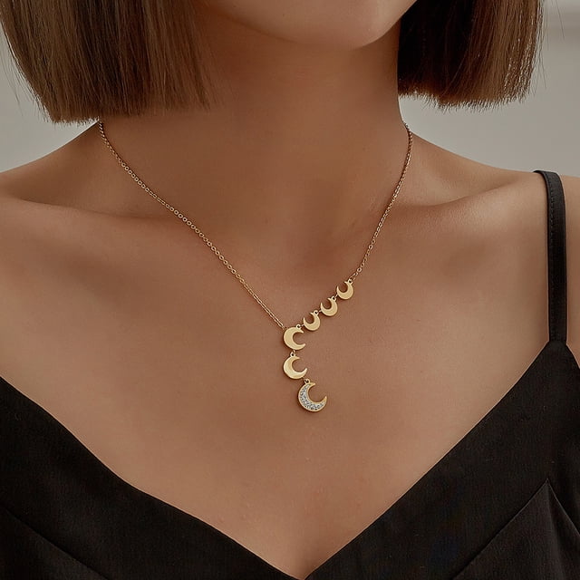 TIMIFIS Necklace Cold Wind String Pendant, Small Luxury Necklace Valentine'S Day Gift